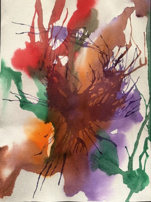 Кляксография для взрослых: арт-терапия через творчество и дыхание