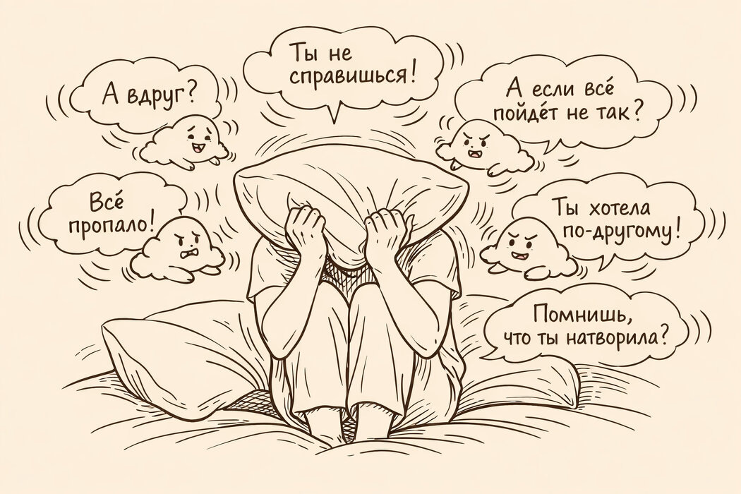 Почему тревожные мысли становятся настойчивыми именно ночью