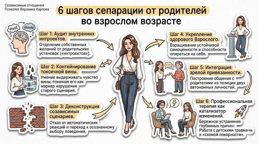Как освободиться от родительских оков: пошаговая инструкция для взрослых