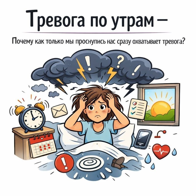 Почему утренняя тревога ощущается особенно остро
