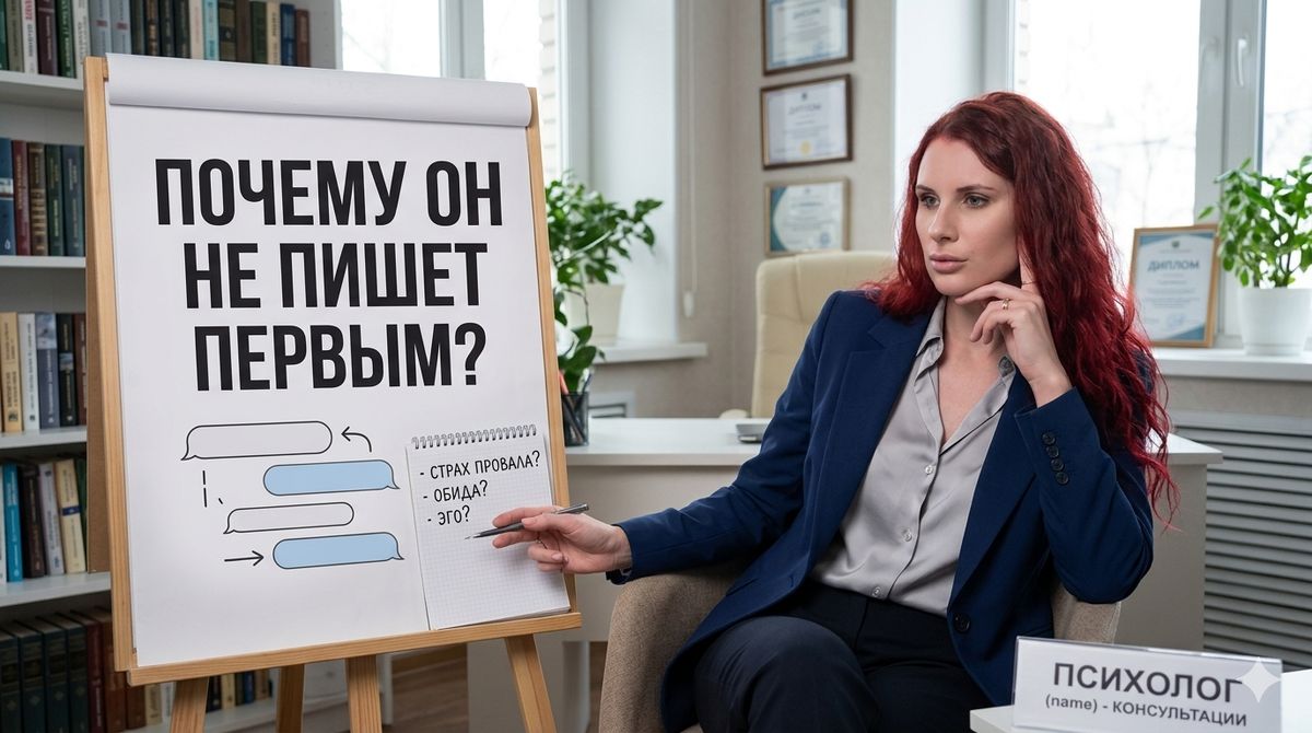Почему он не пишет первым и как с этим справиться